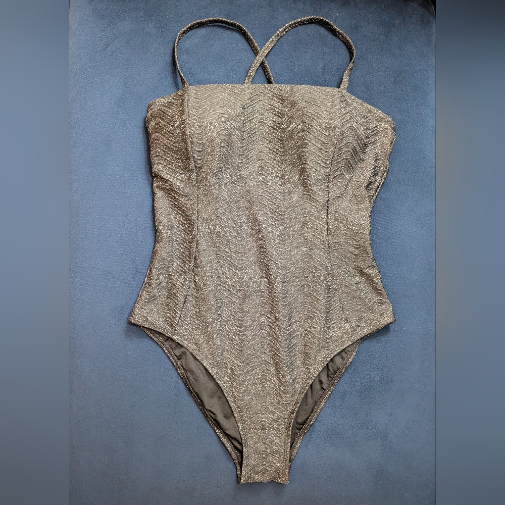 Cupshe Black Sparkly One Piece Swimsuit